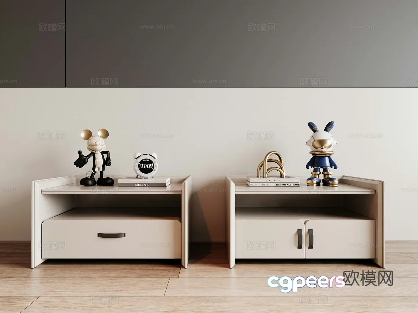 Modern night table 3d model