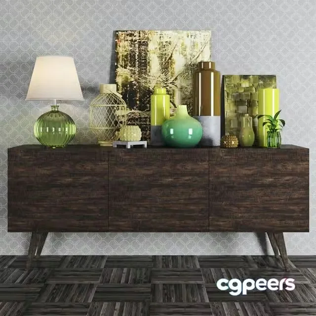 3ds Max Free – Decorative console tables