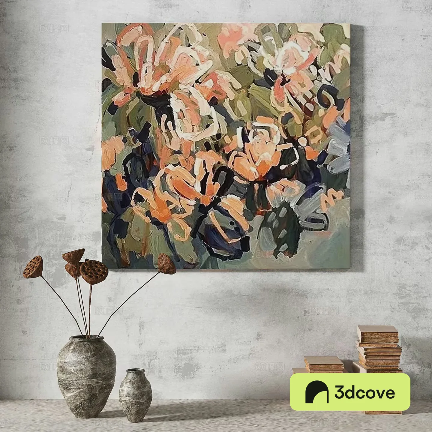 Abstract Floral Painting
