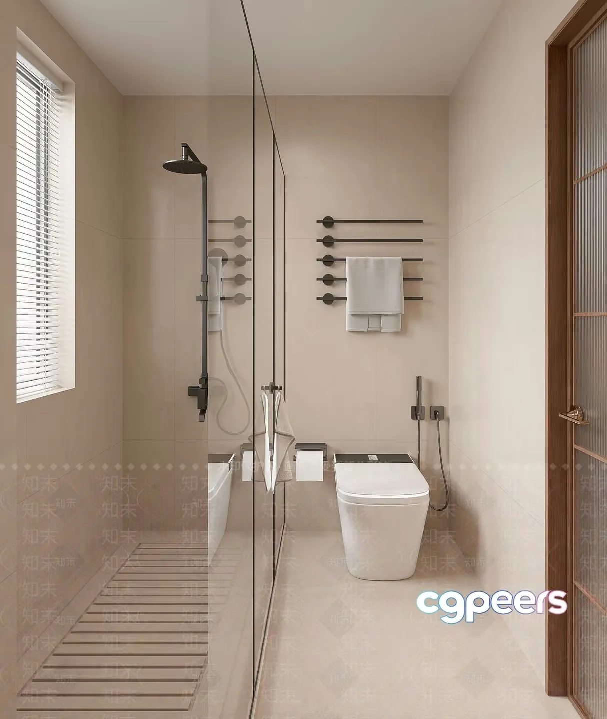 Modern Bathroom Space 3D Model – 18513 – VRAY Render
