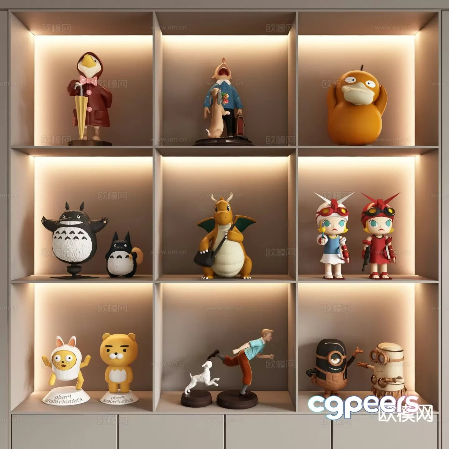 Children’s Dolls Trendy Toys Cartoon Ornaments 3D Model