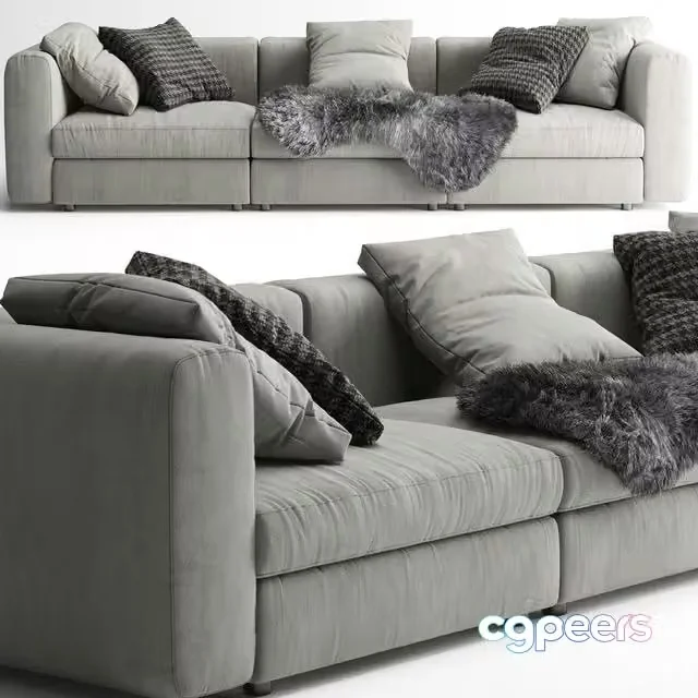 3ds Max Free – Poliform Dune Sofa B