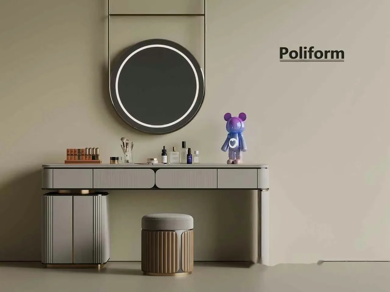Modern Vanity Table 3D Model – 8275 – VRAY Render