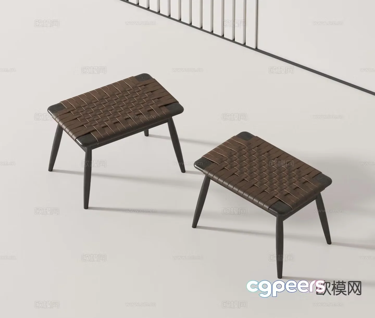 Modern stool 3d model