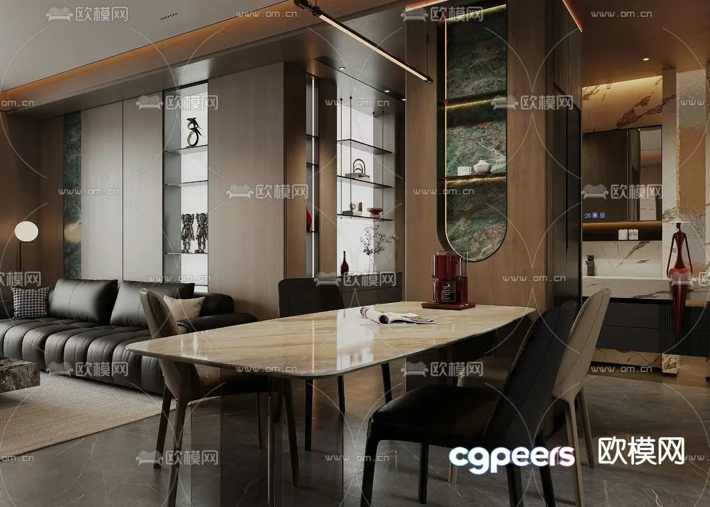 Italian restaurant 3D model