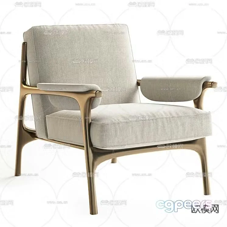 ramo lounge chair armchair 3d model