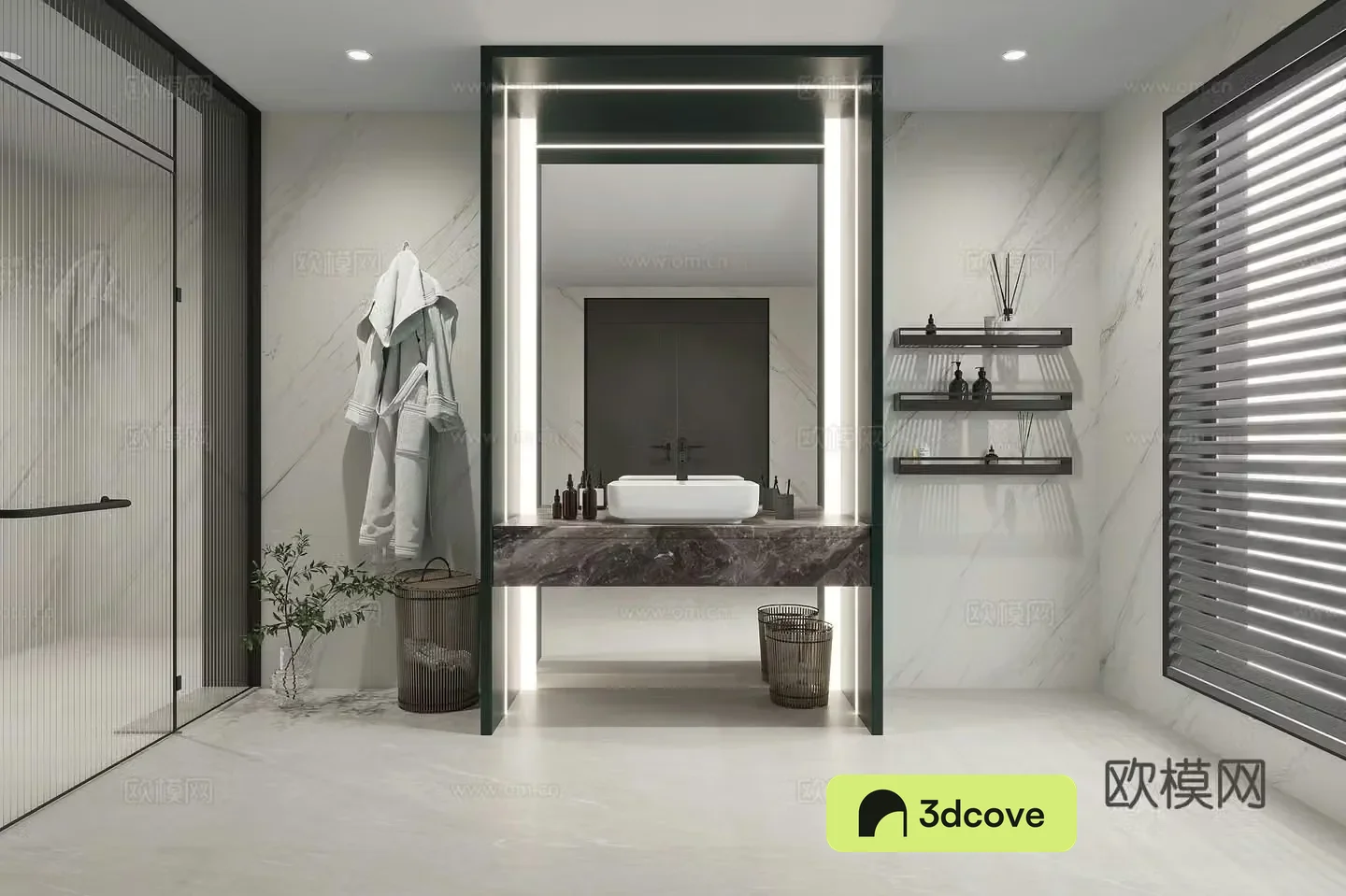 Italian bathroom with light clothes bathroom with glass bathtub black and white gray bathroom