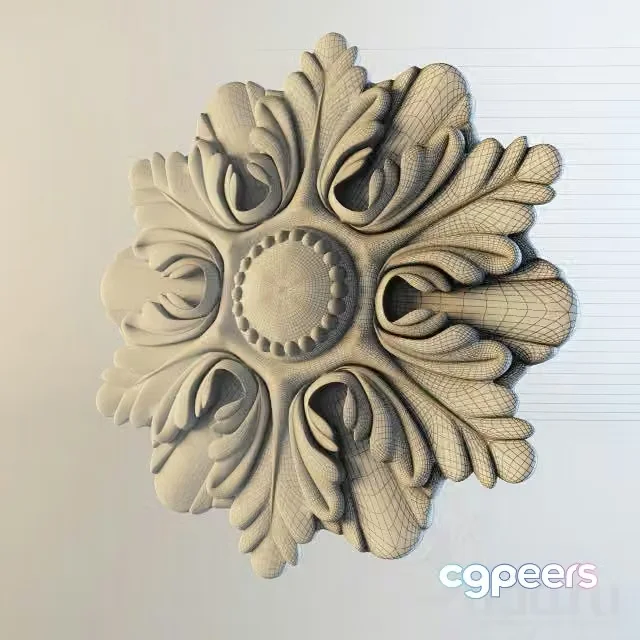 3ds Max Free – ceiling rosette