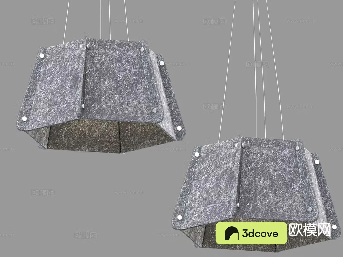 Nordic simple chandelier square chandelier