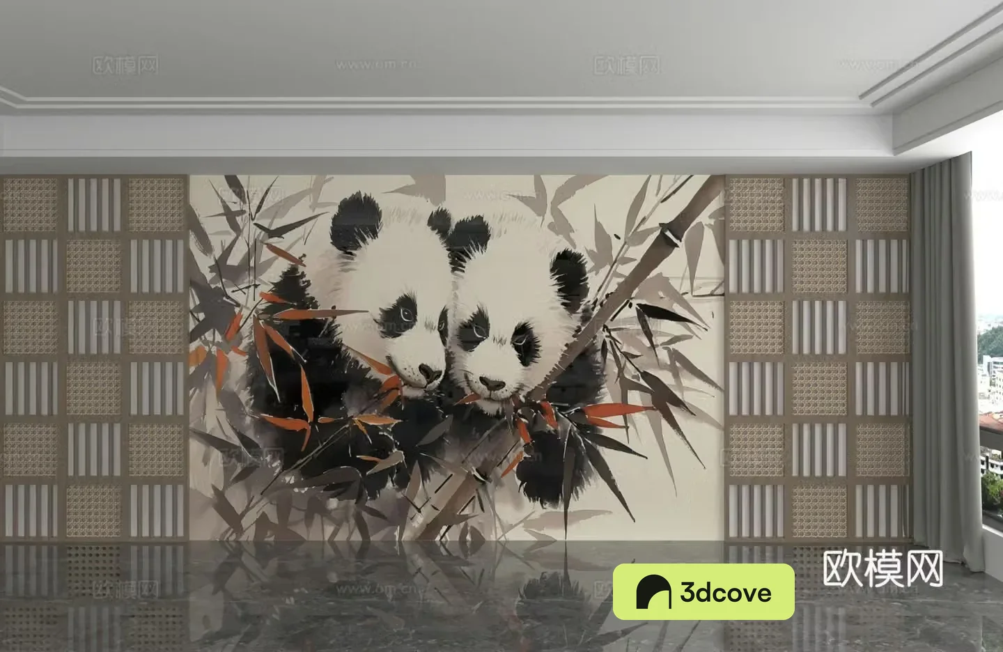 Modern background wall