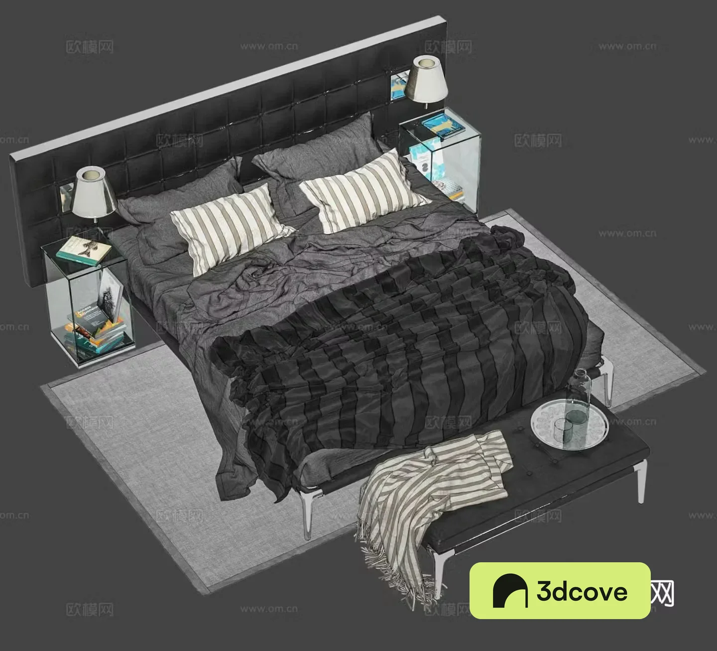 Modern double bed