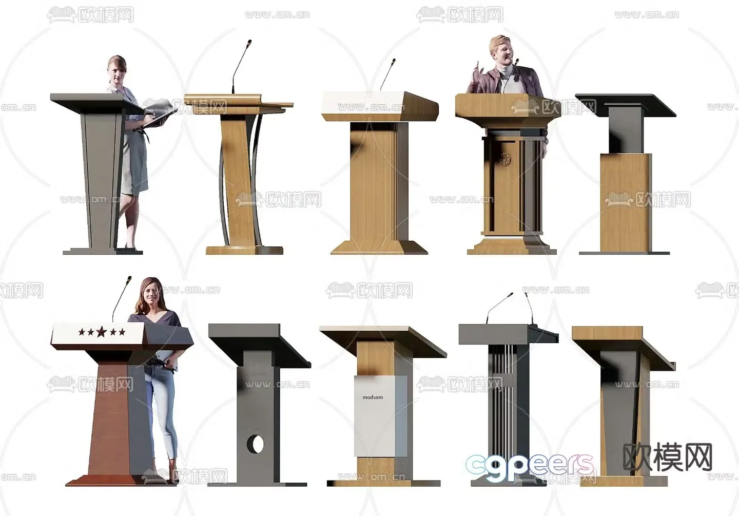 podium hosting podium award podium podium 3d model