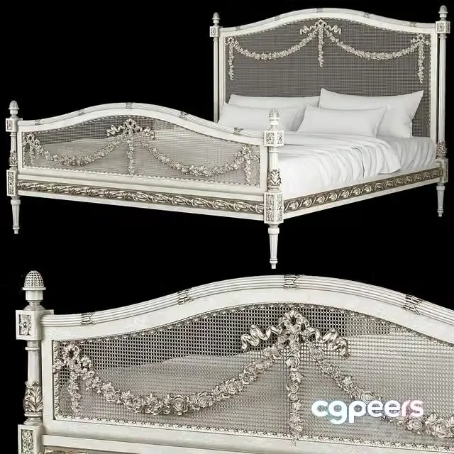 3ds Max Free – Versailles bed