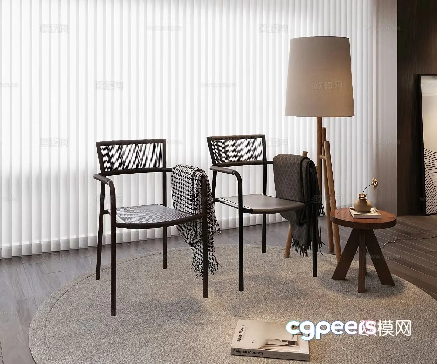 Rattan chair 3d model