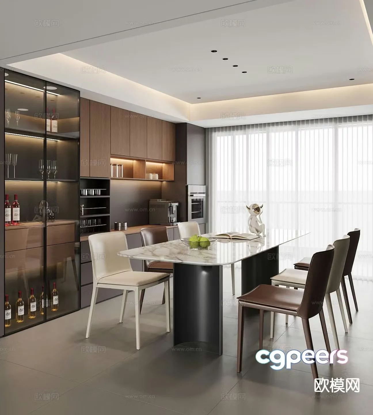 Italian restaurant 3d model