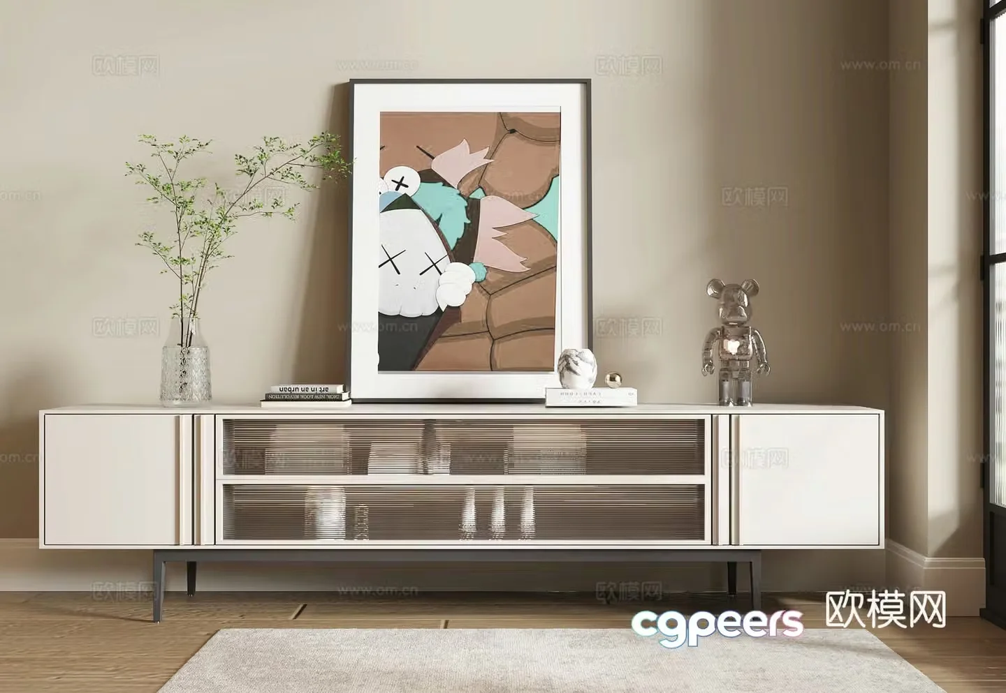 Modern TV cabinet 3d model