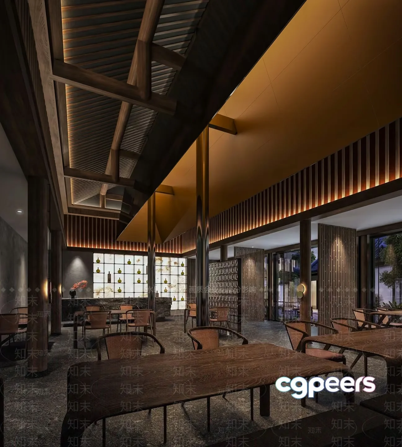 Modern Dining Room 3D Model – 14696 – VRAY Render