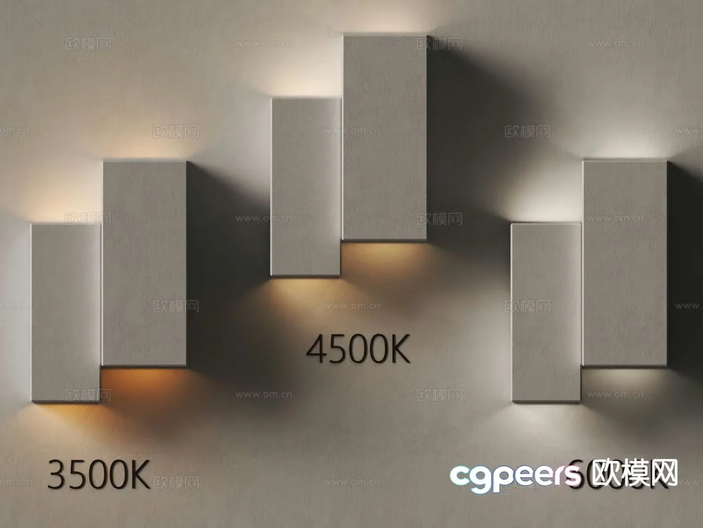 Modern wall lamp personalized wall lamp plaster wall lamp 3d model