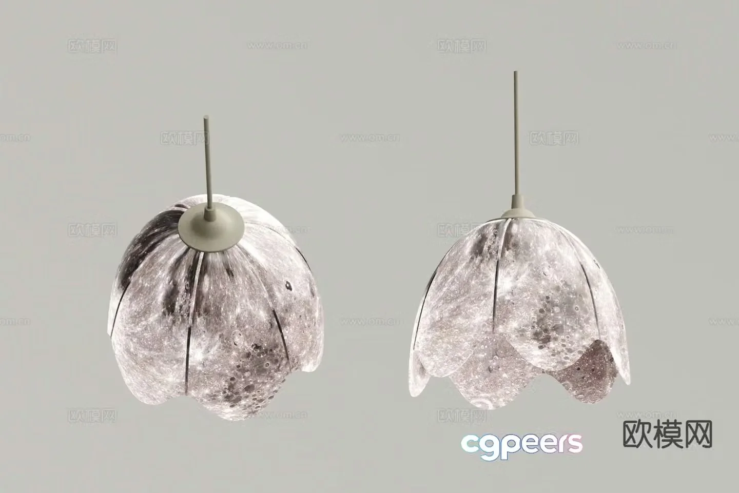 New Chinese style chandelier 3d model
