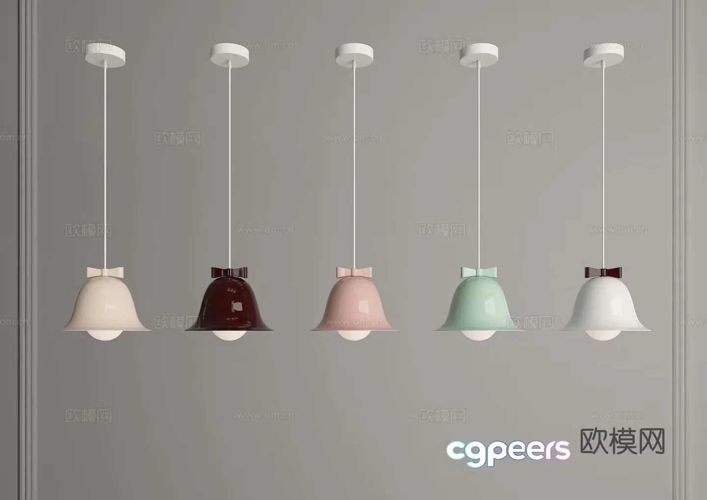 Bell Chandelier Creamy Chandelier Nordic Chandelier Children’s Chandelier Restaurant Chandelier Bedside Chandelier 3D Model