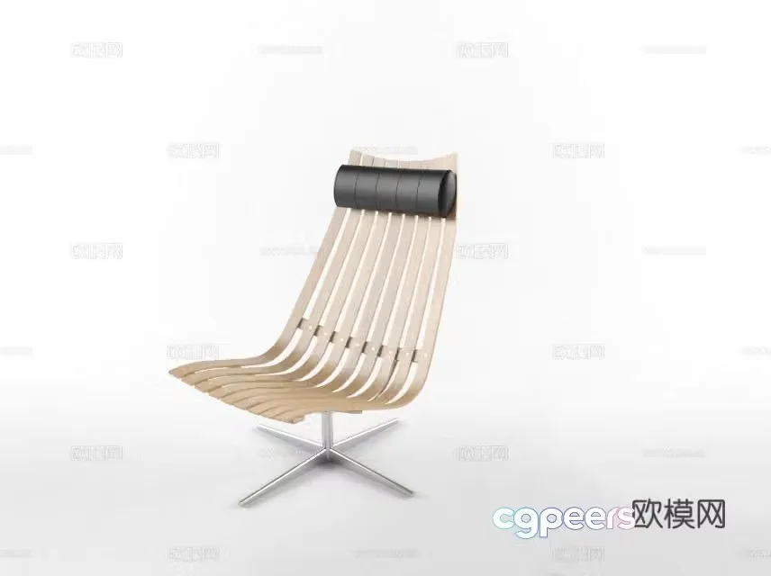 Modern chair leisure chair 3d model