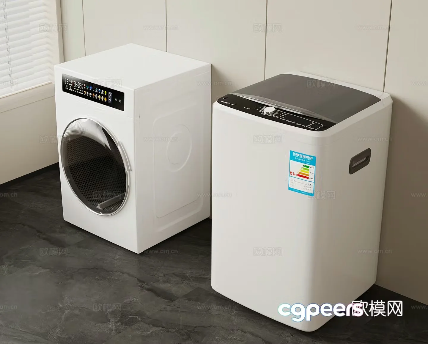 Washing machine 3d model