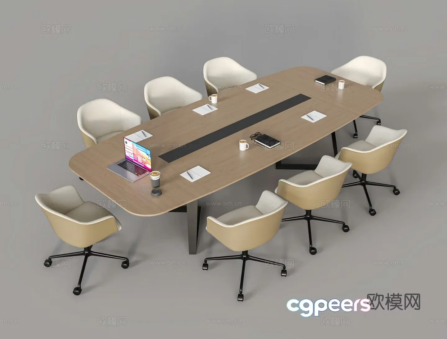 Modern conference table conference table 3d model