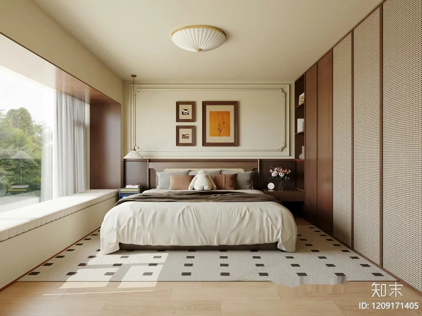 Cozy Bedroom 3D Model – 22369 – VRAY Render