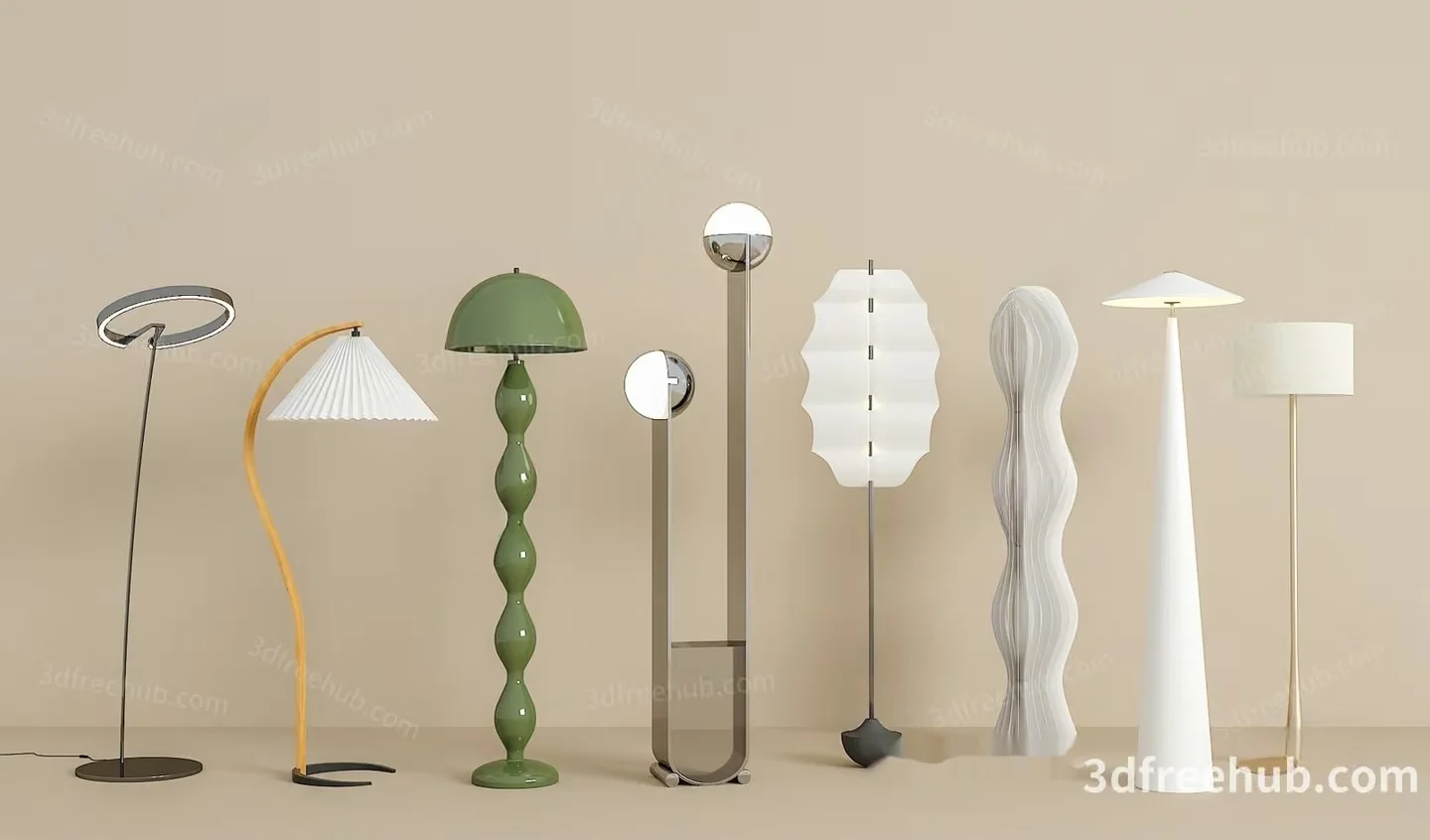 Modern Light Fixtures 3D Model – 22902 – VRAY Render