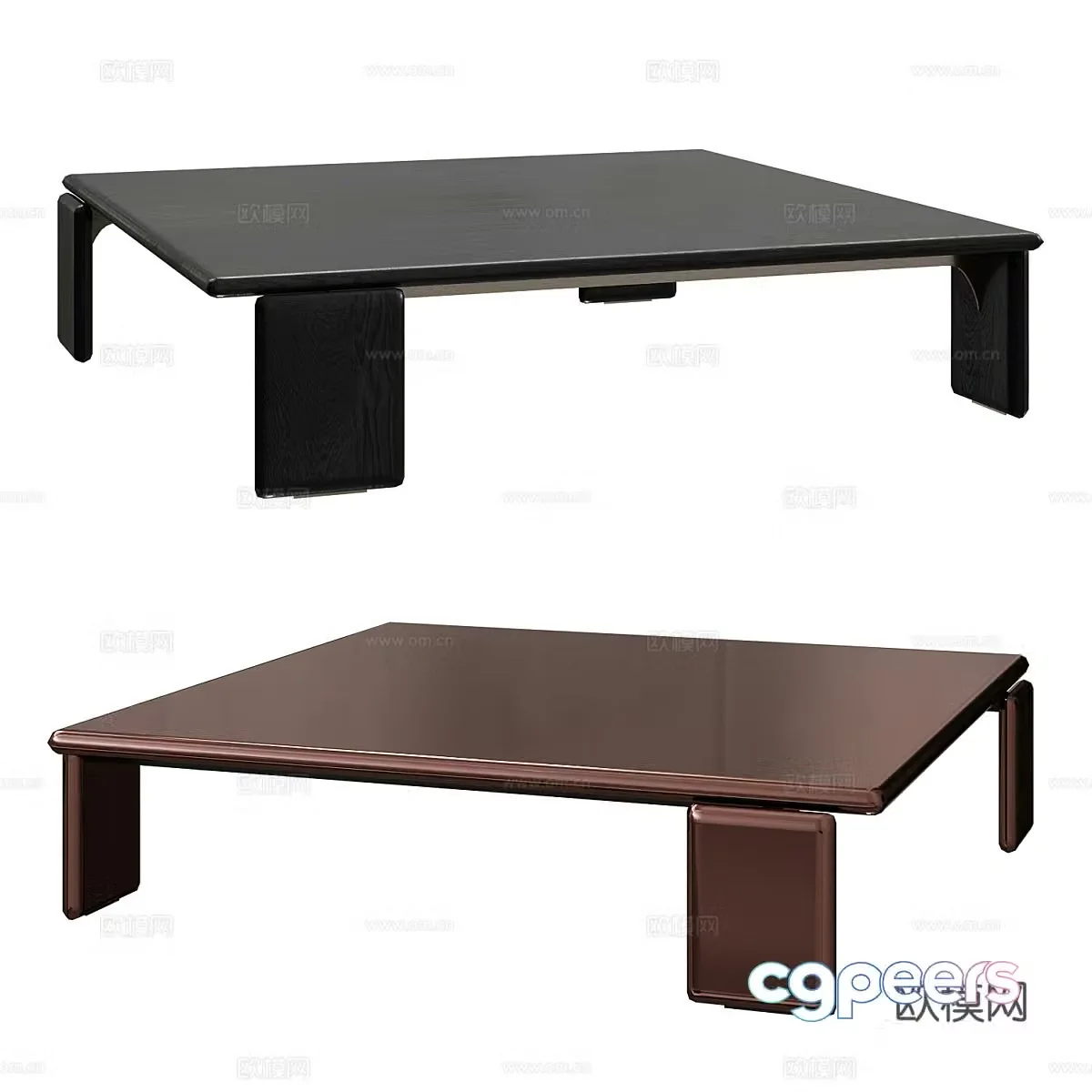 Minotti Drake Italian coffee table 3D model
