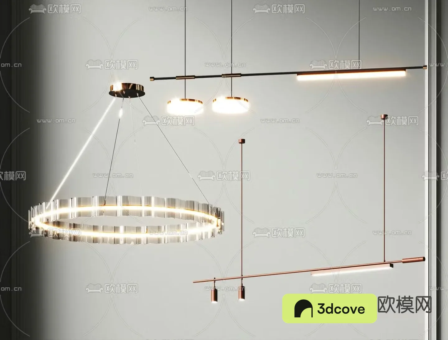 Light luxury chandelier hall chandelier