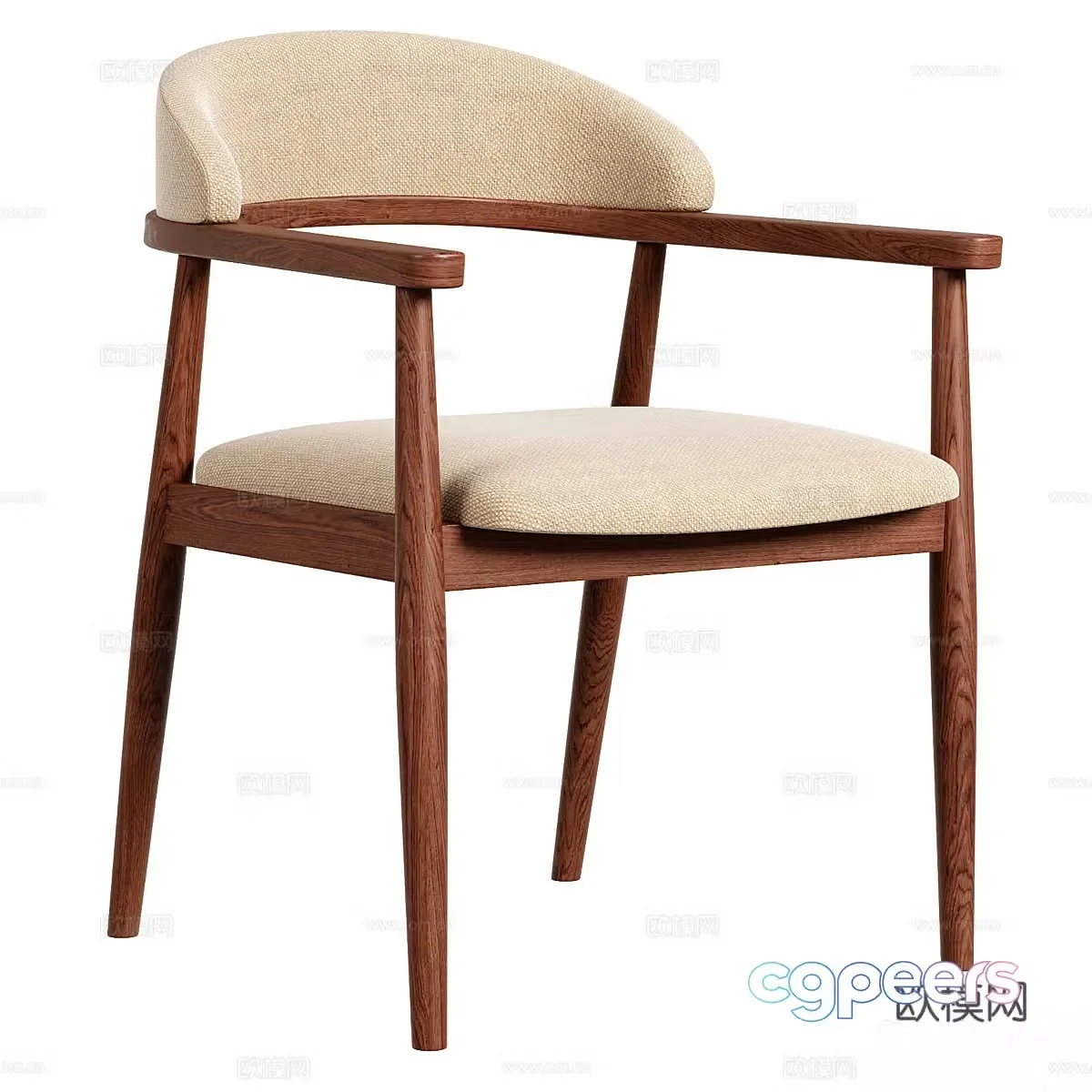 New Chinese armchair 3d model