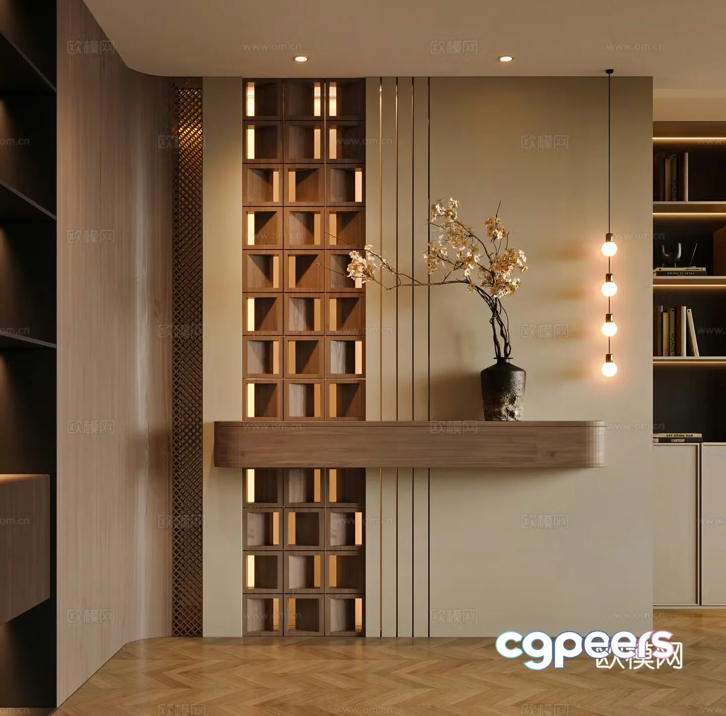 Middle-aged style entrance 3D model