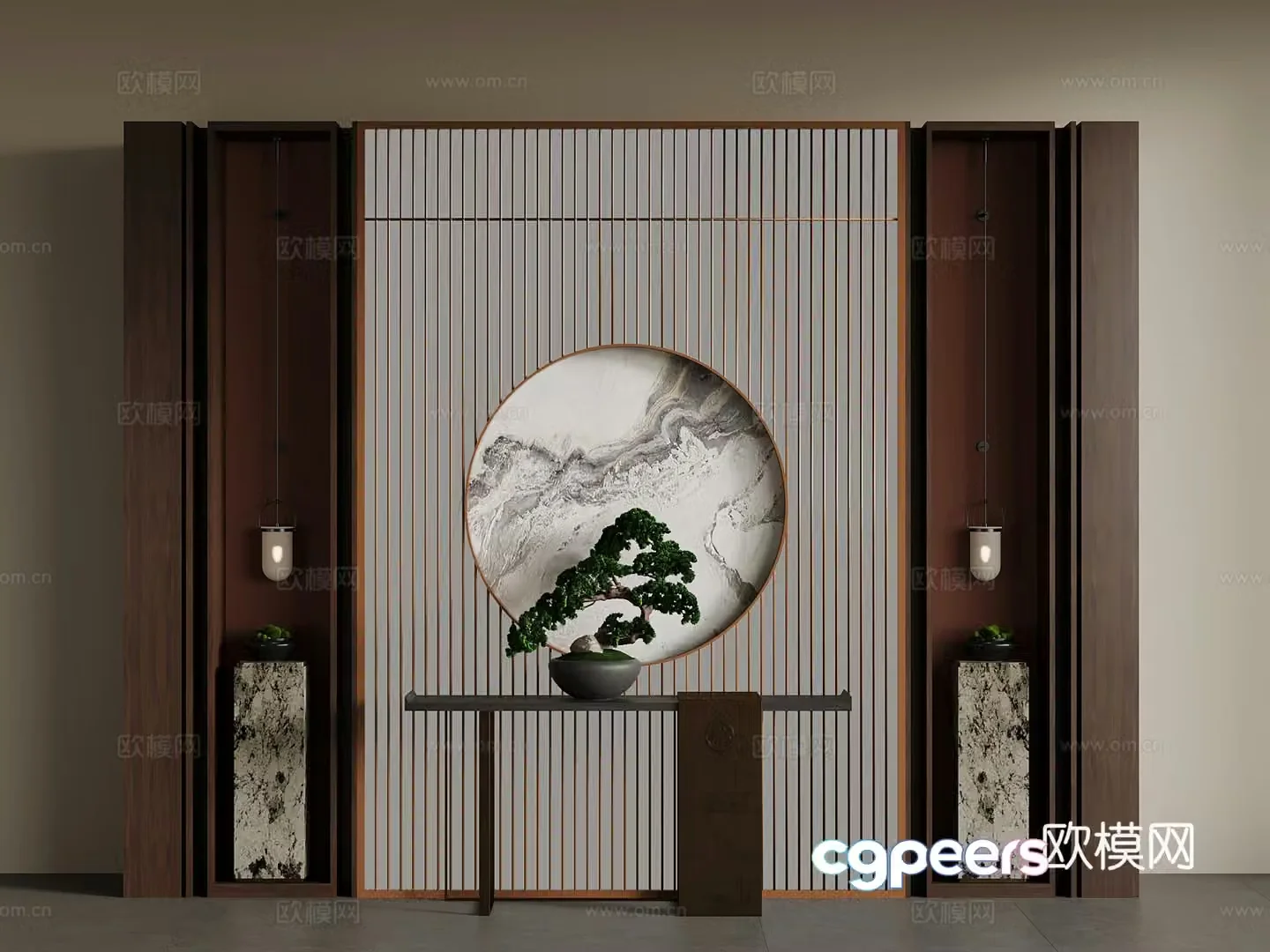 New Chinese partition 3D model