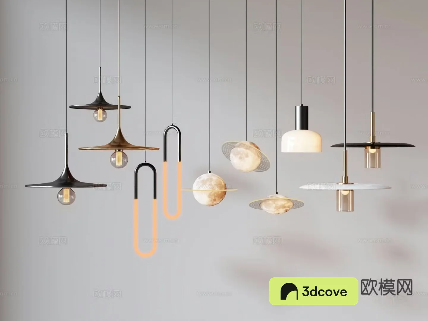 Modern bedside small chandelier