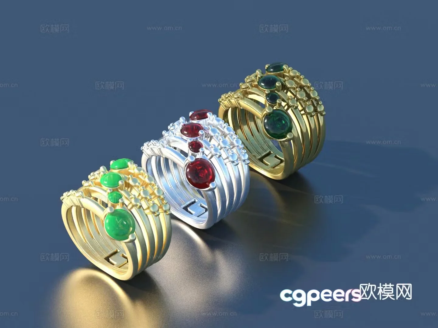 Ring Diamond Ring Gem Ring Gold Ring Silver Ring Jewelry 3D Model