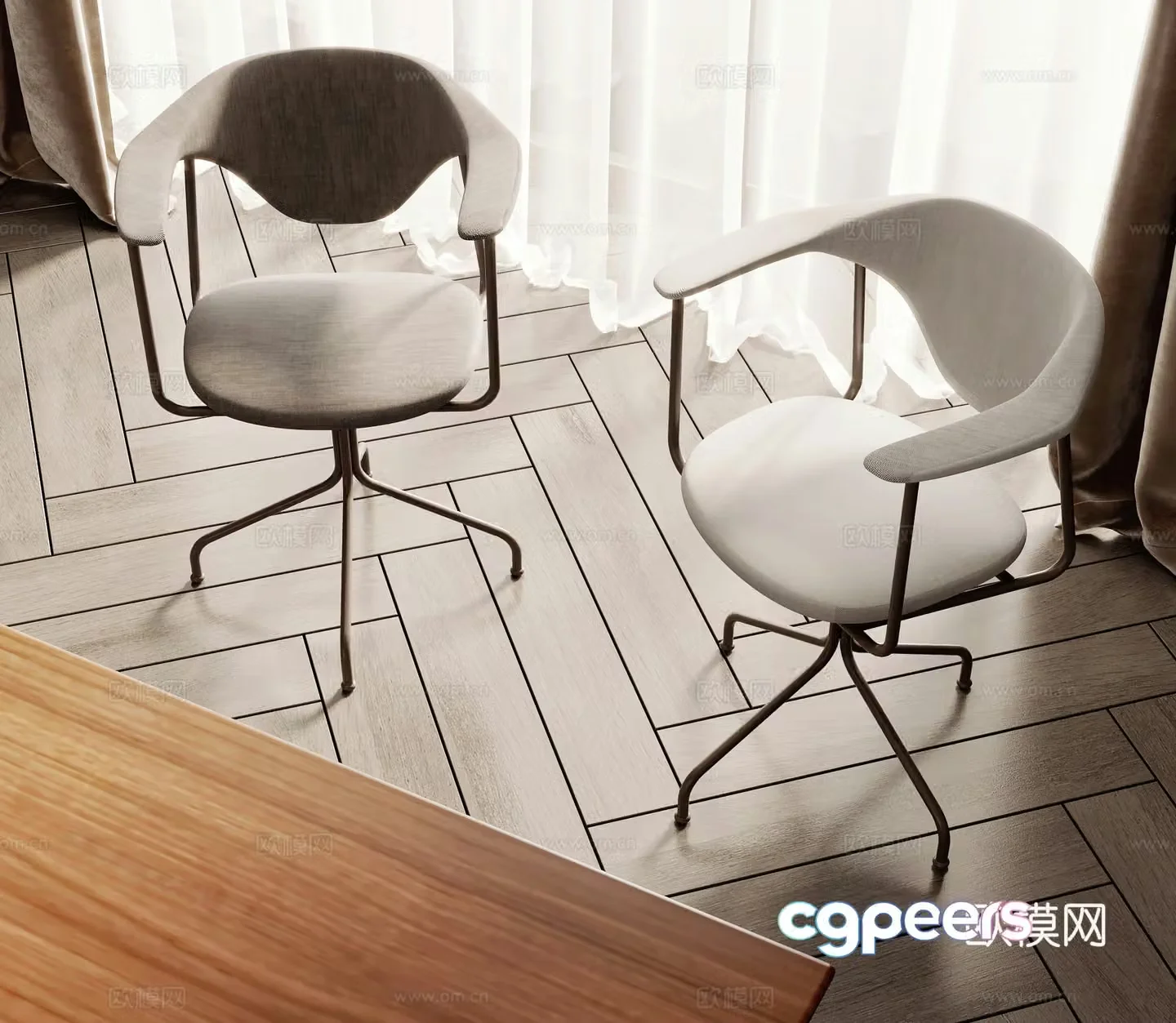 Modern office chair 3d model