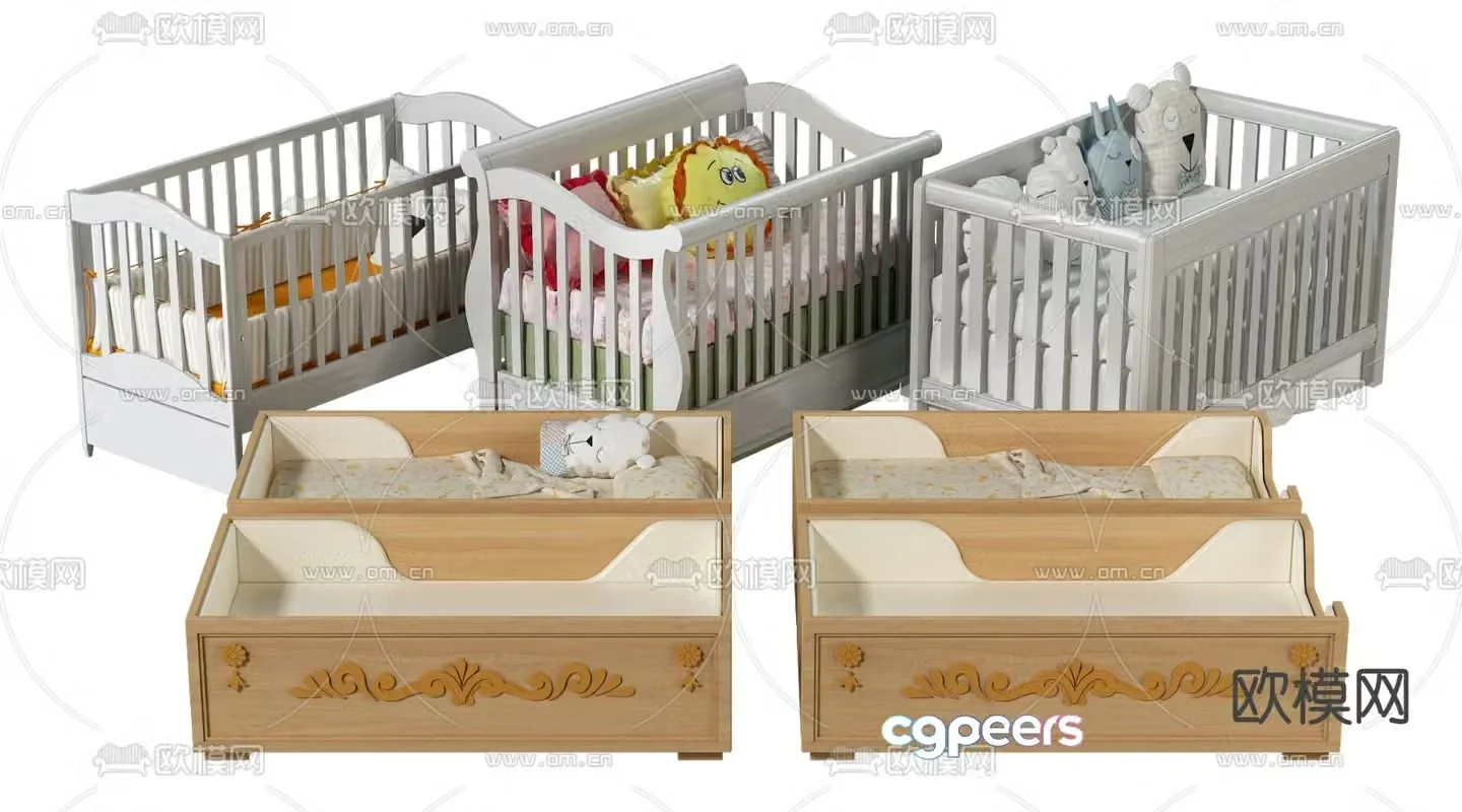 Nordic crib 3d model