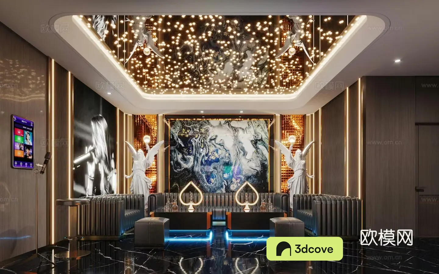 Light luxury KTV private room