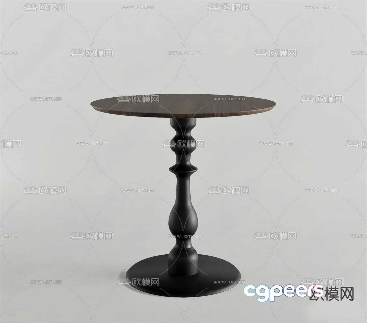 Round table side table angle table 3D model