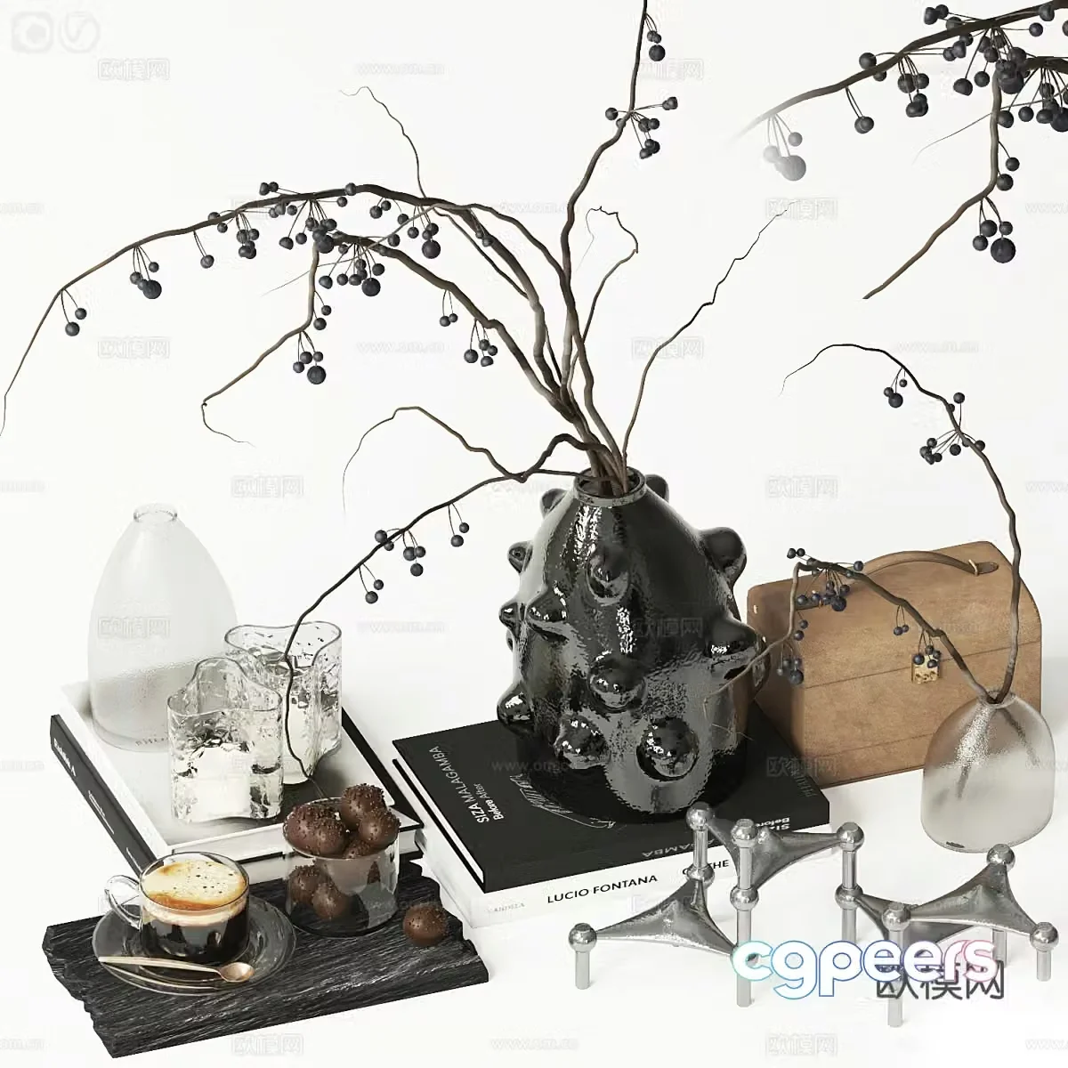 New Chinese jewelry ornament combination 3D model
