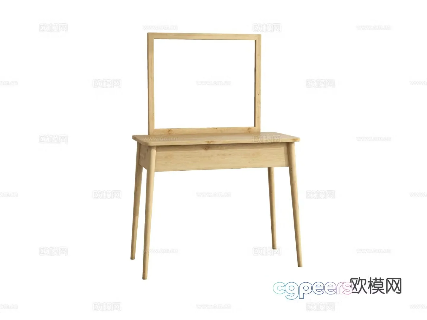 Nordic dressing table dressing table 3d model
