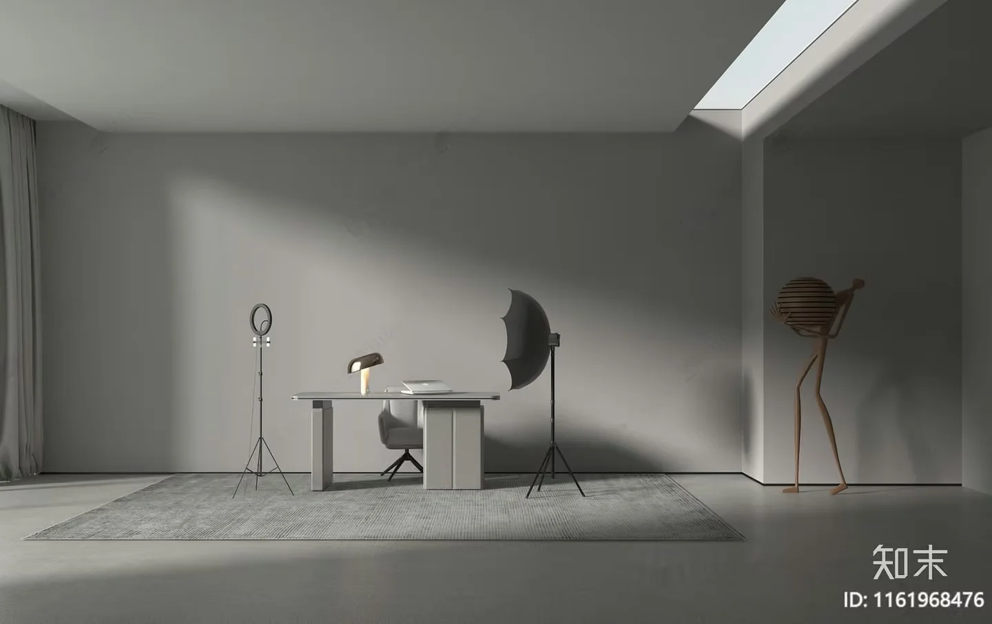 Modern Office Space 3D Model – 11795 – VRAY Render