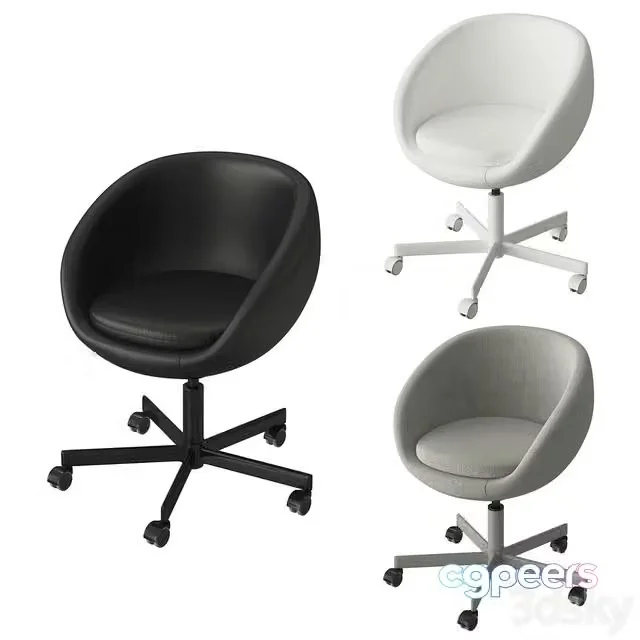 3ds Max Free – Ikea SKRUVSTA (black, white, grey)