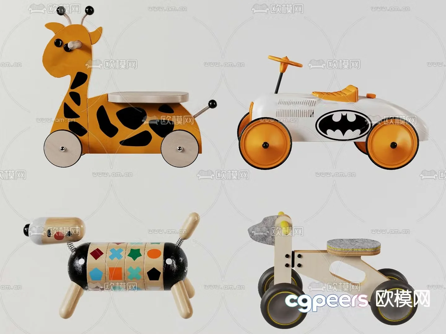 Children’s toy car 3d model