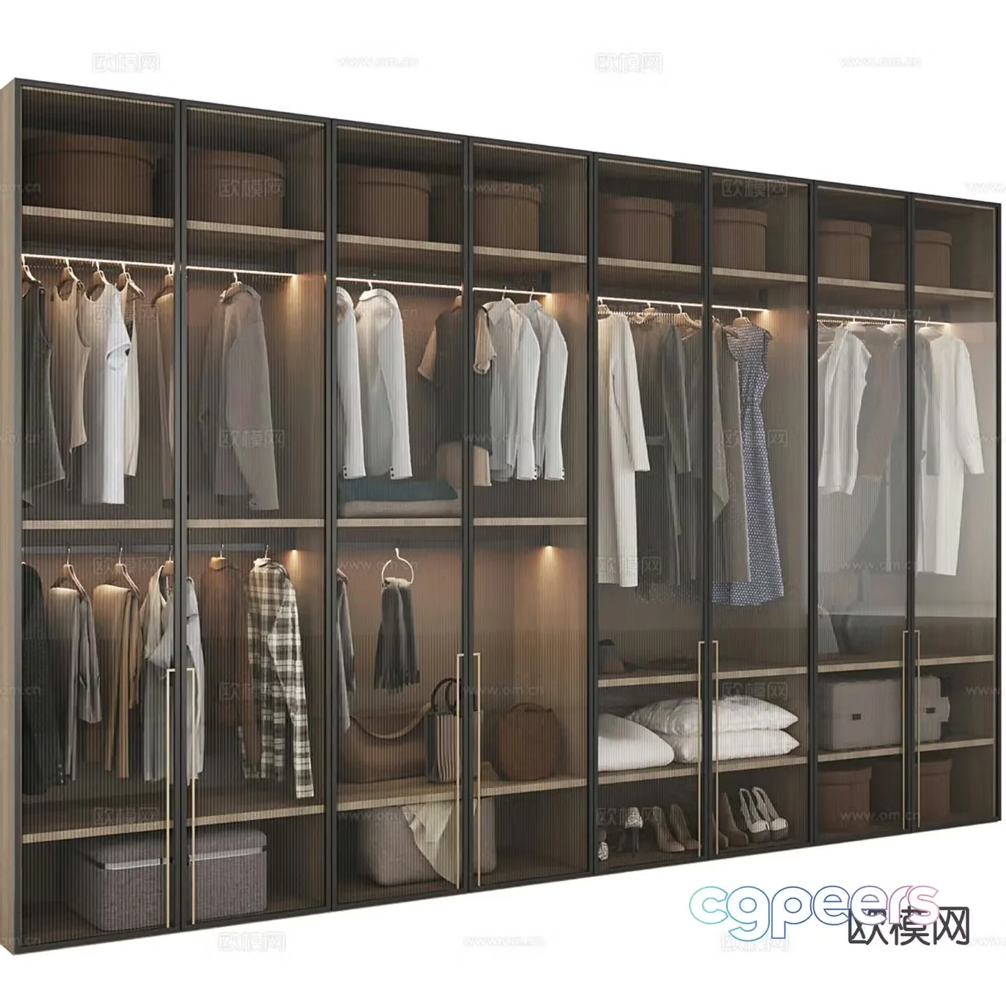Modern Wardrobe Wardrobe 3d Model