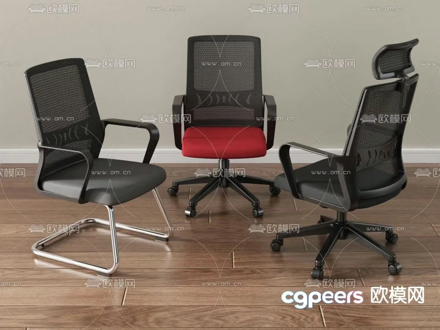 Office chair staff chair shift chair 3d model
