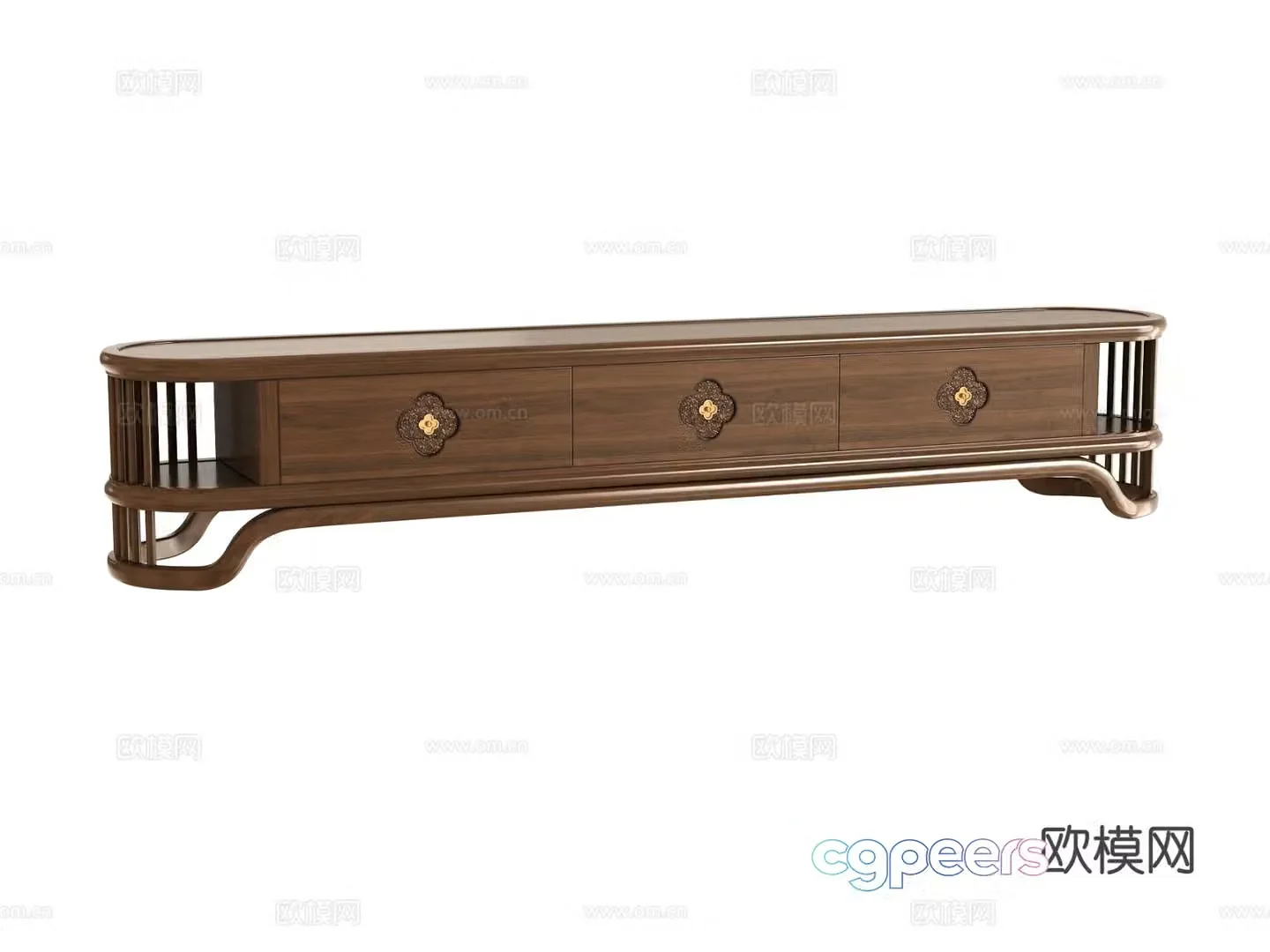 New Chinese style TV cabinet 3d model