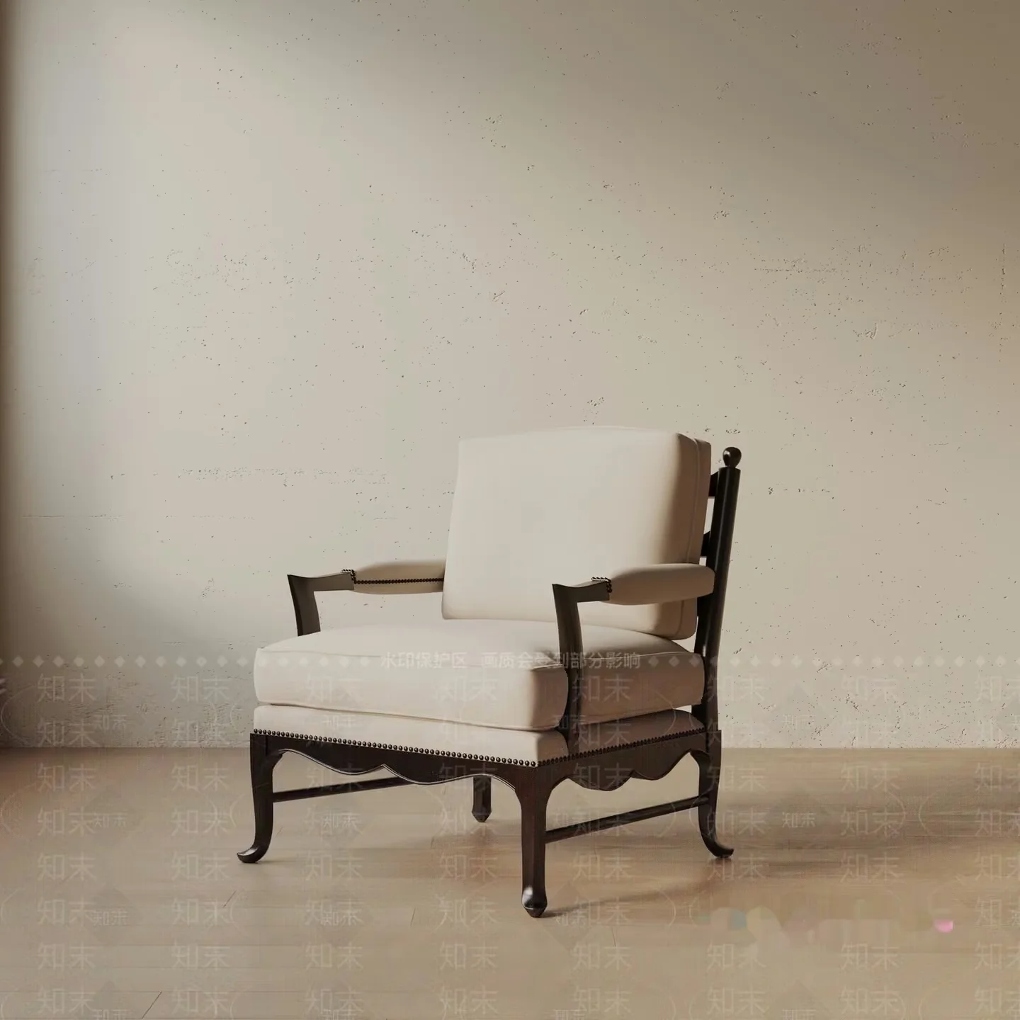 Wooden Chair 3D Model – 19821 – VRAY Render