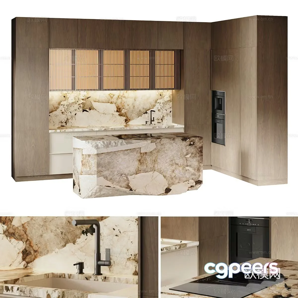 Modern Italian wall decoration cabinet 3d model